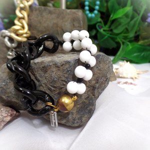 Pinkbarry black and white Bracelet